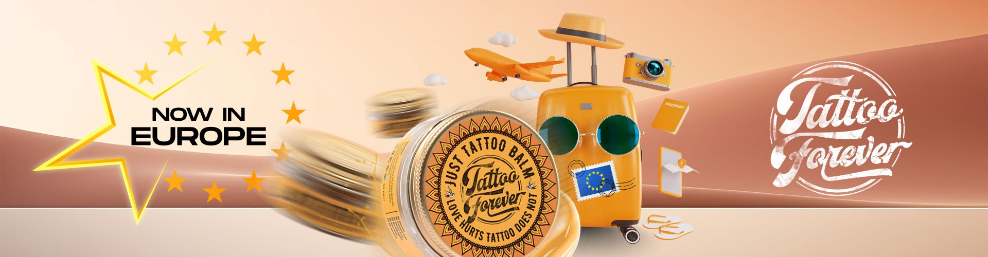 Just Tattoo Balm in Europe
