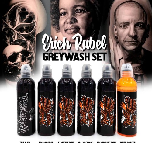 WORLD FAMOUS ERICH RABEL CASTLE GRAY WASH SET 120ml / 4oz