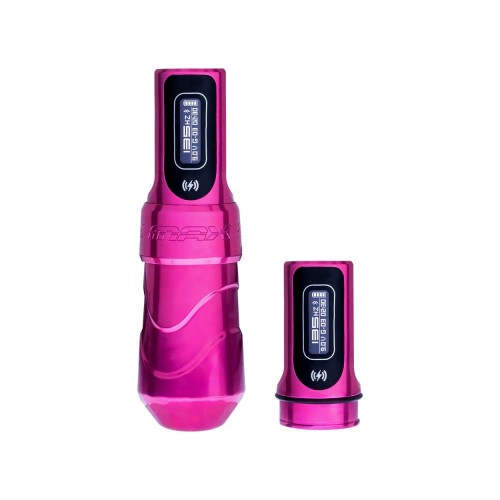 Flux Max Bubblegum 3.2 mm Stroke Çift Bataryalı Kablosuz Dövme Makinesi - Pembe