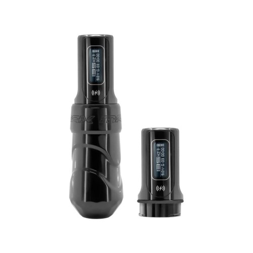 Flux Max Stealth 4.0 mm Stroke Çift Bataryalı Kablosuz Dövme Makinesi - Siyah