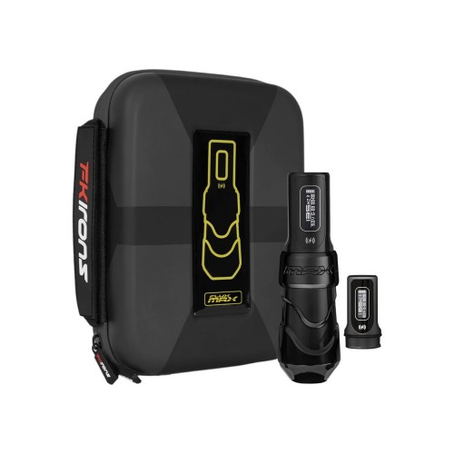 Flux Max Stealth 4.0 mm Stroke Çift Bataryalı Kablosuz Dövme Makinesi - Siyah 2